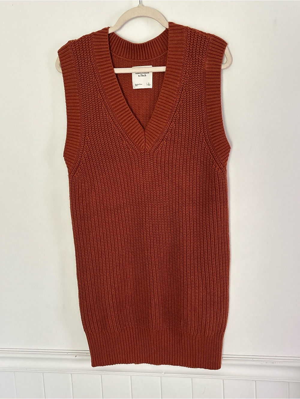Abercrombie & Fitch Mara Sweater Vest Mini Dress Women’s Small Knit Y2K d47